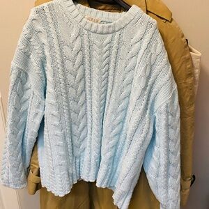 J crew aqua blue jumper